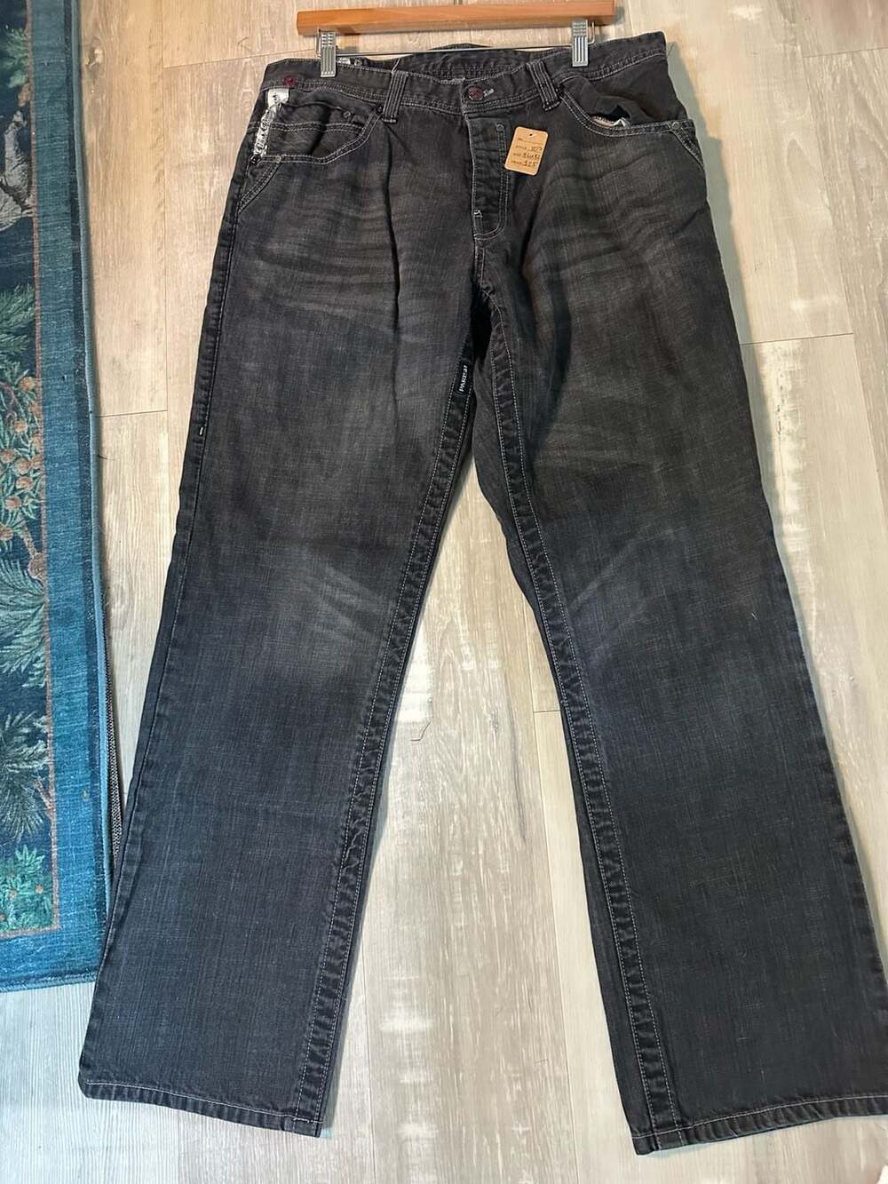 Parish Nation Vintage Black Denim Jeans Size 36